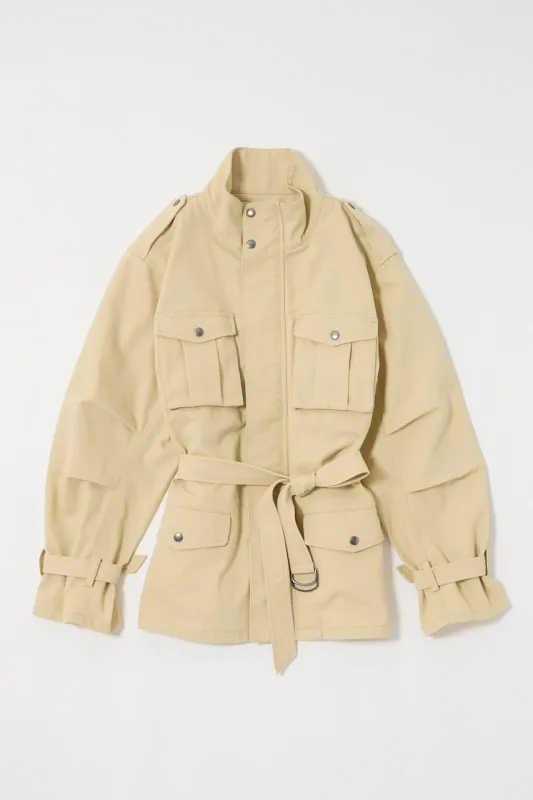 BELTED CARGO JACKET sold by Moussy