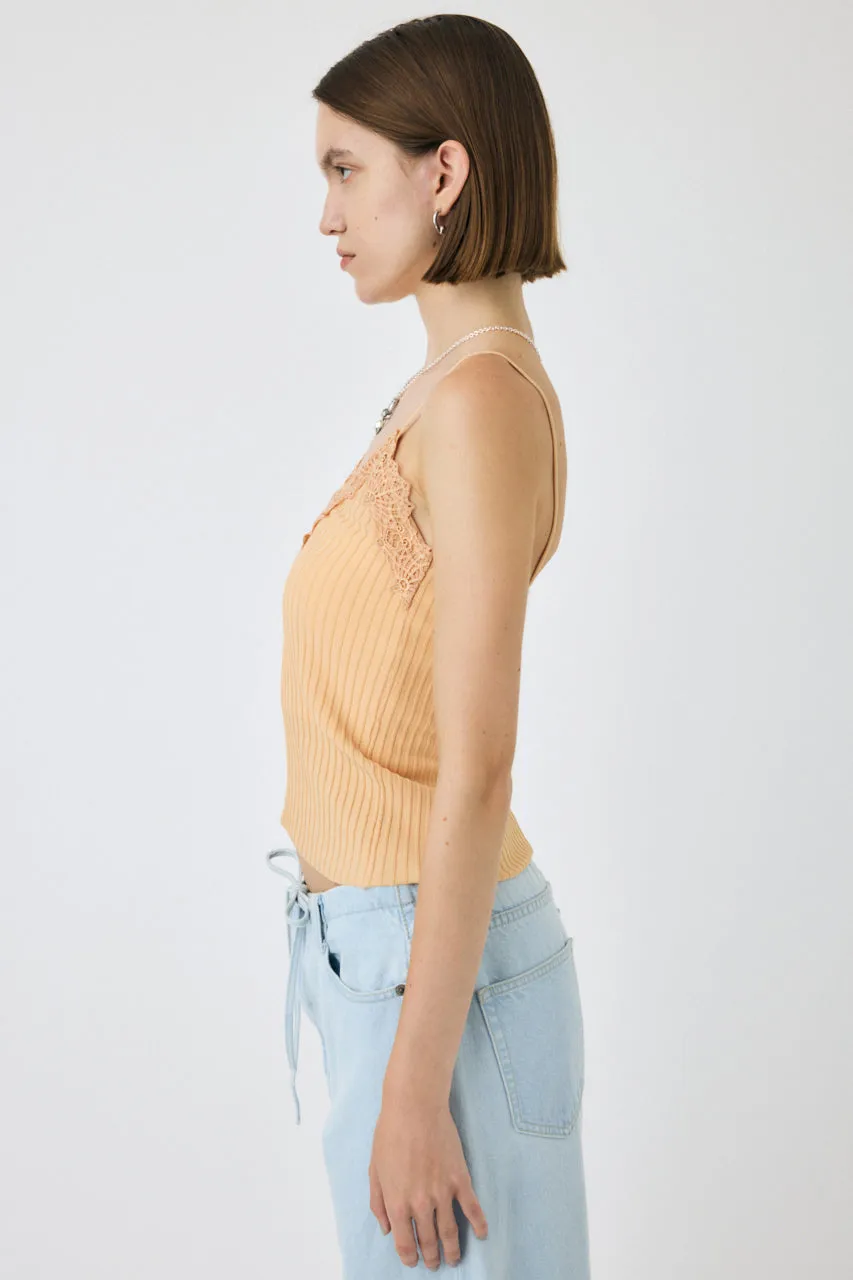 LACE TRIM RIB CAMI sold by Moussy product image thumbnail 5