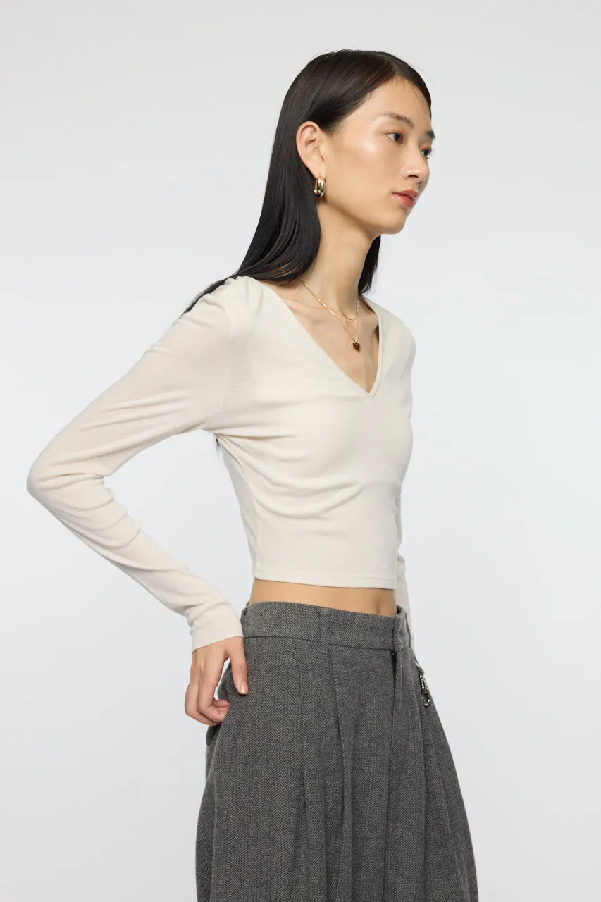 DEEP V CUP LONG SLEEVE TEE sold by Moussy product image thumbnail 3