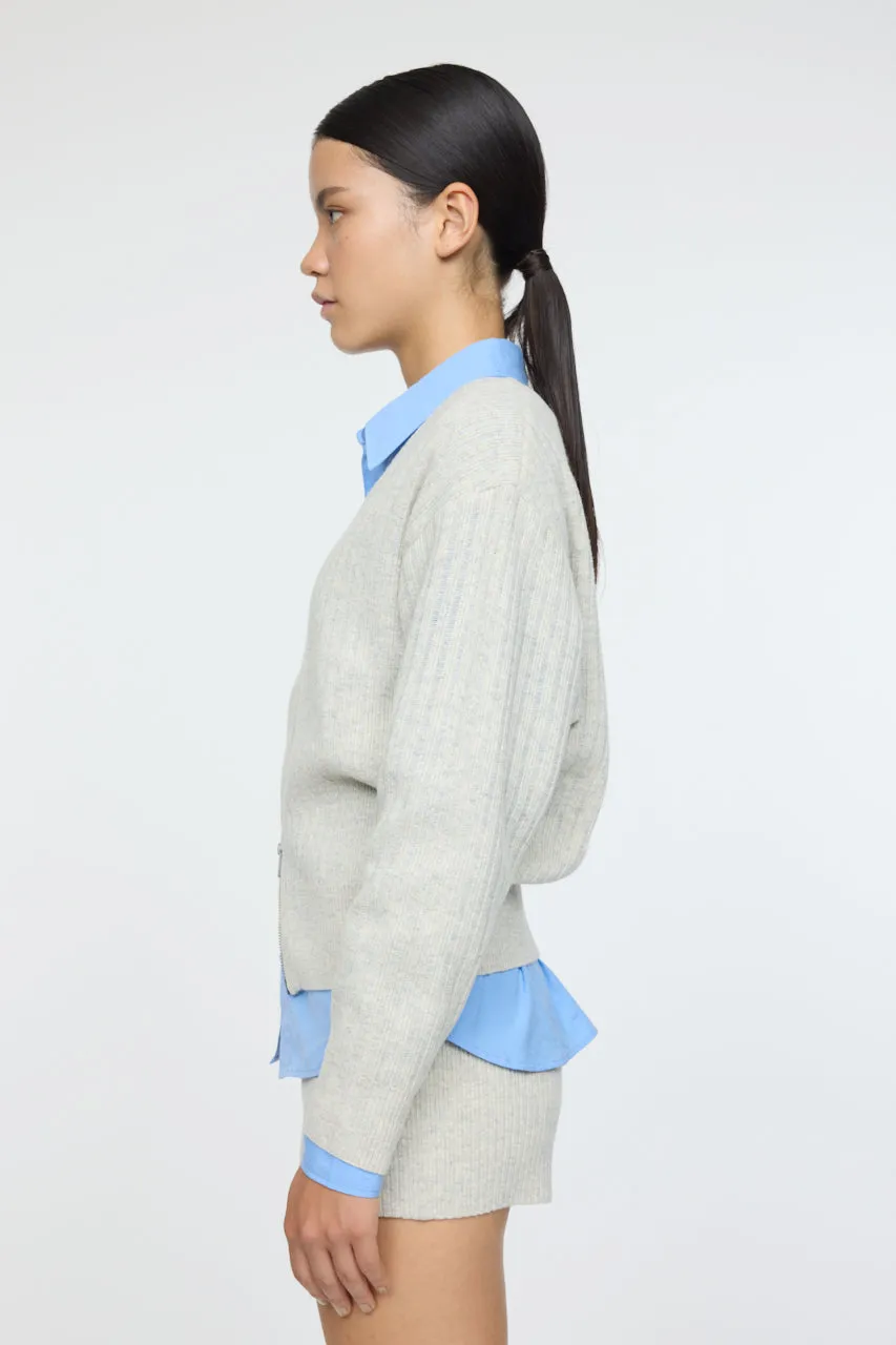 ZIP UP KNIT CARDIGAN sold by Moussy product image thumbnail 3