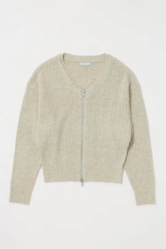 ZIP UP KNIT CARDIGAN sold by Moussy