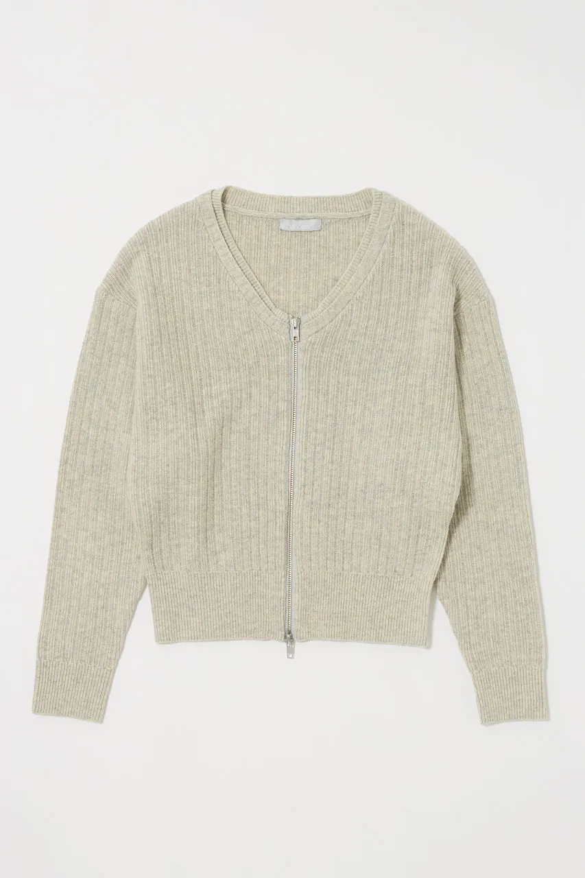 ZIP UP KNIT CARDIGAN sold by Moussy