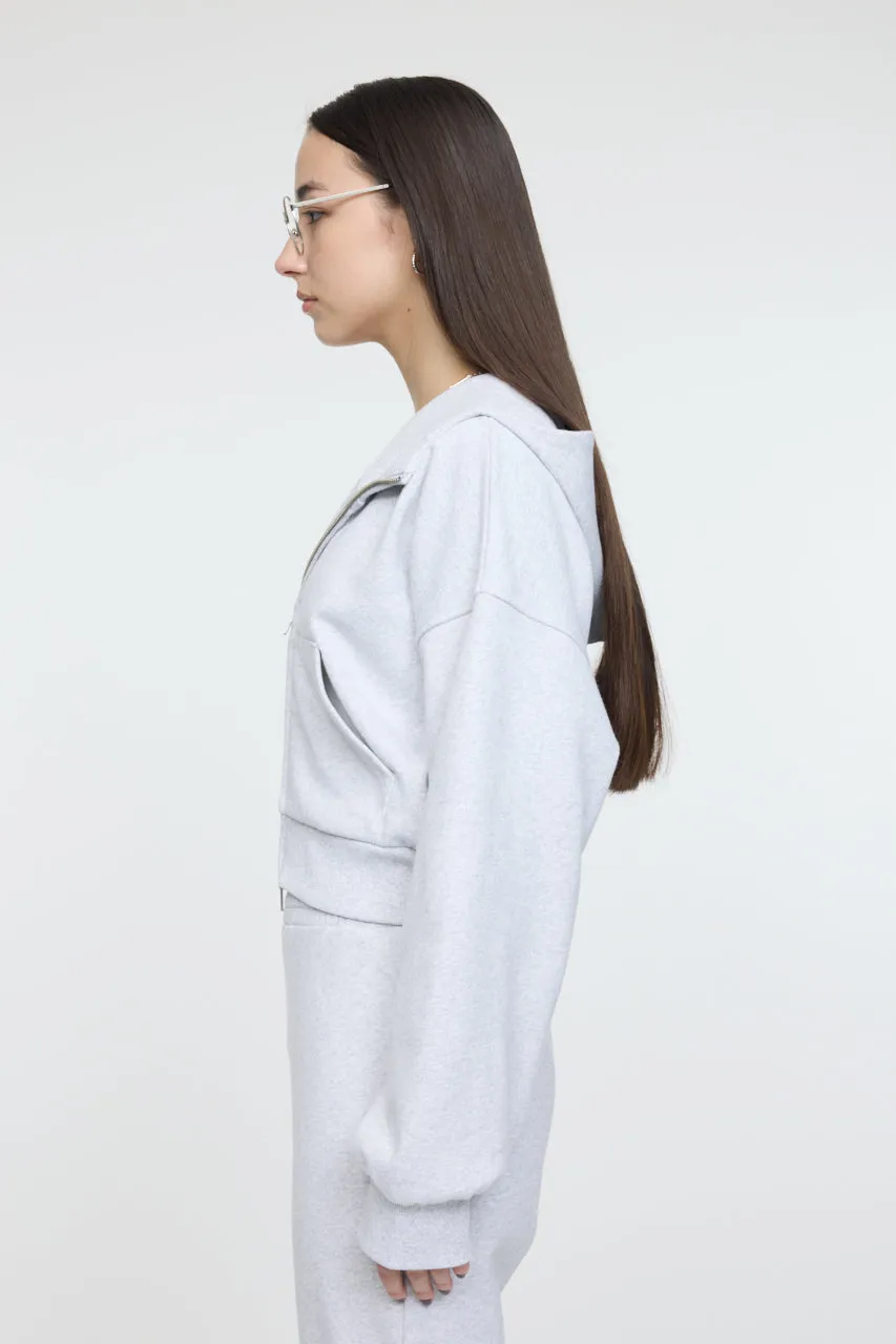 SHORT ZIP UP HOODIE sold by Moussy product image thumbnail 3