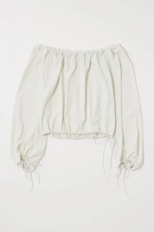 OFF SHOULDER PUFFY BLOUSE sold by Moussy