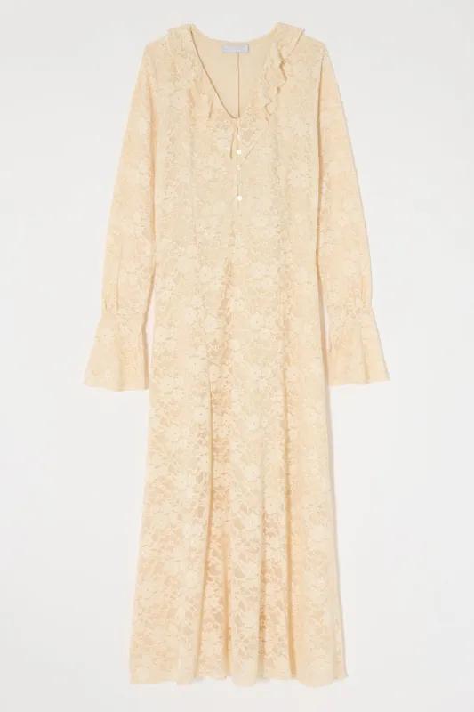 FLOCKY LACE DRESS sold by Moussy