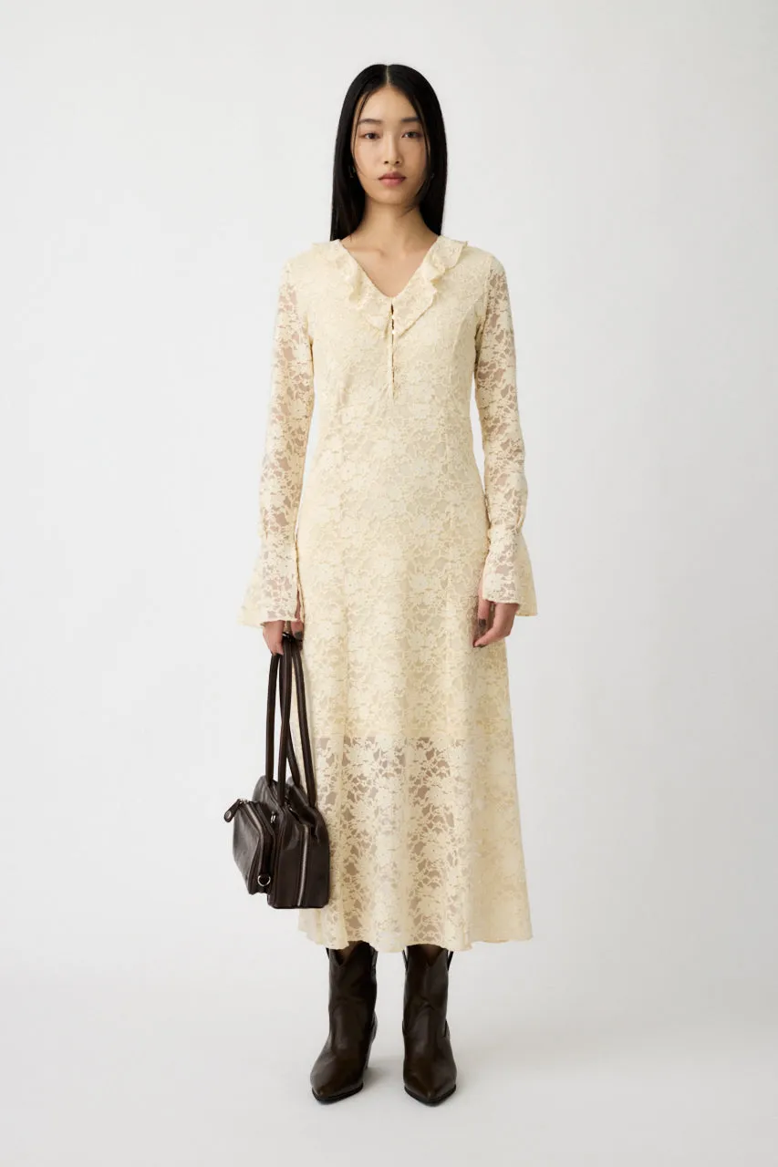 FLOCKY LACE DRESS sold by Moussy product image thumbnail 2