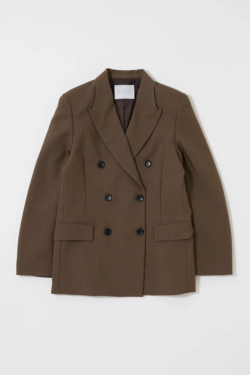 DOUBLE BREASTED PEAKED JACKET sold by Moussy