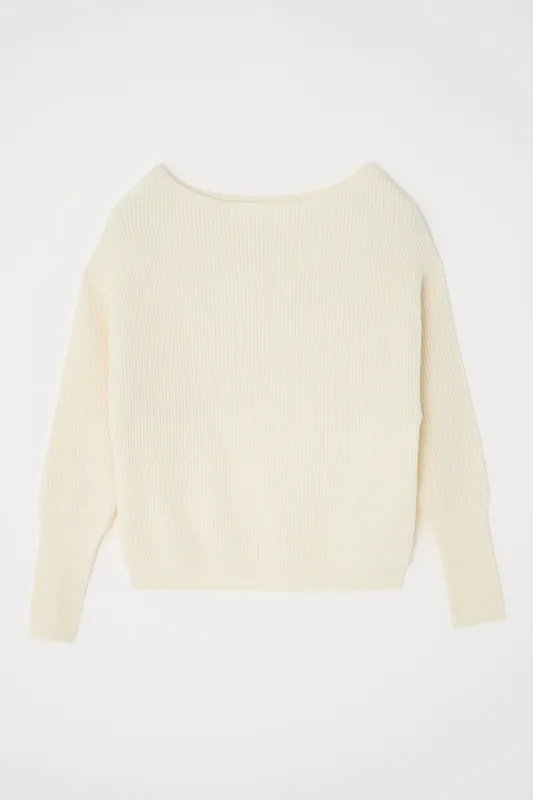 OFF SHOULDER KNIT TOP made by MOUSSY VINTAGE