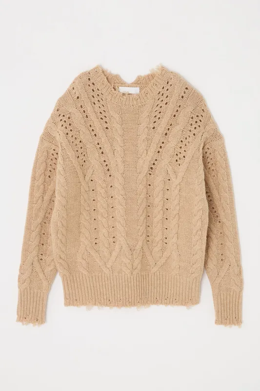 WAVE HEM CABLE TOP sold by Moussy