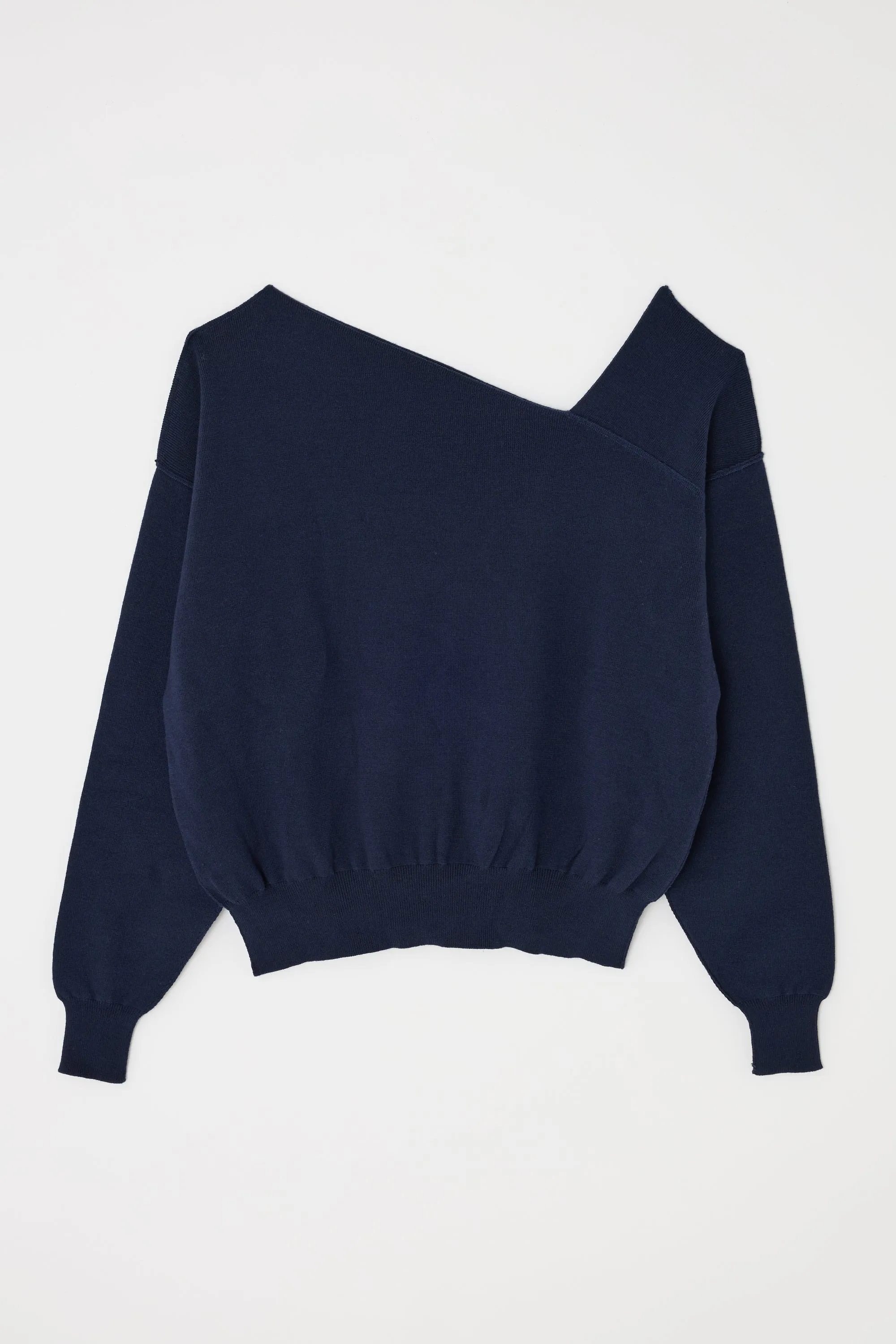 ASYMMETRY KNIT TOP sold by Moussy