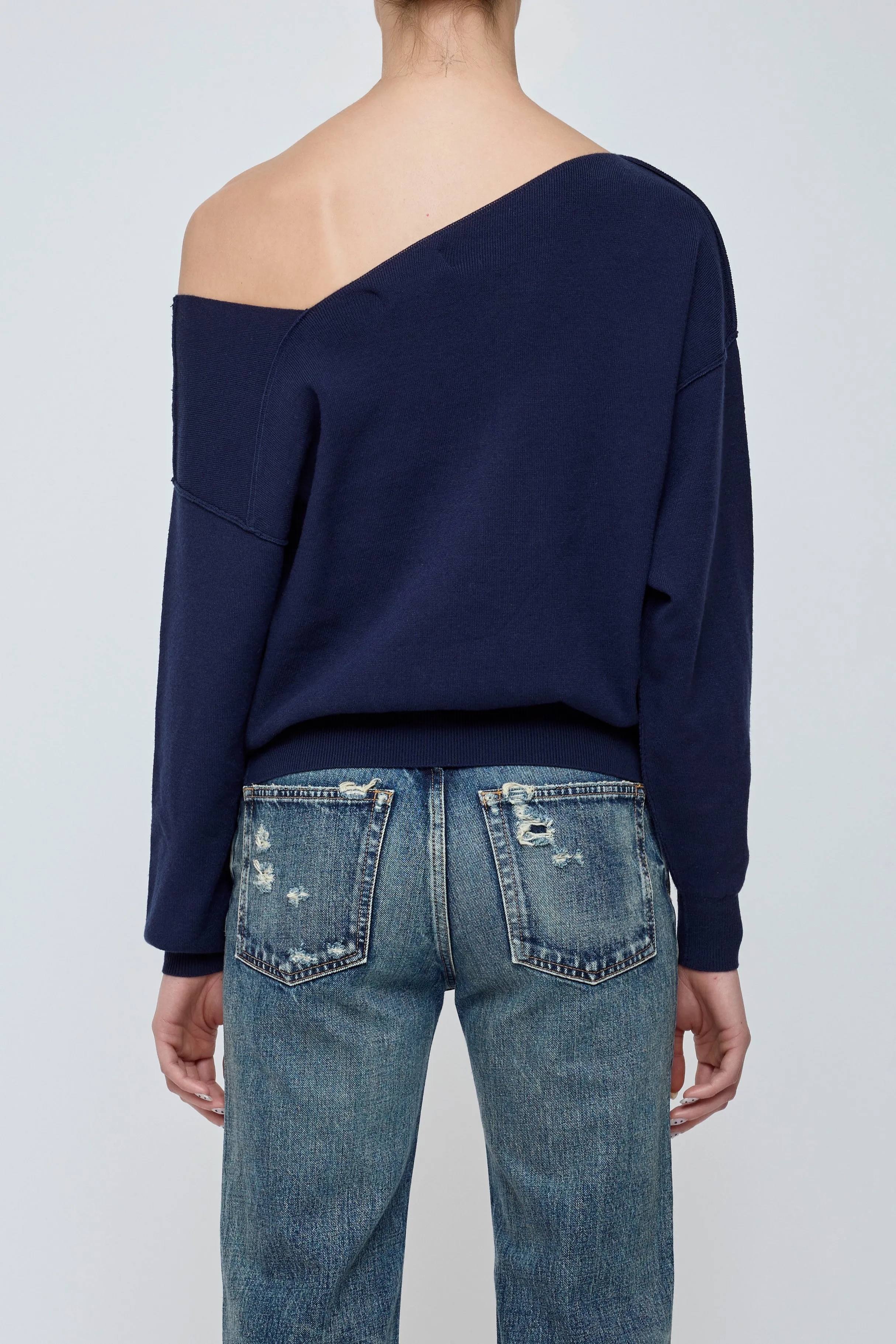 ASYMMETRY KNIT TOP sold by Moussy product image thumbnail 3