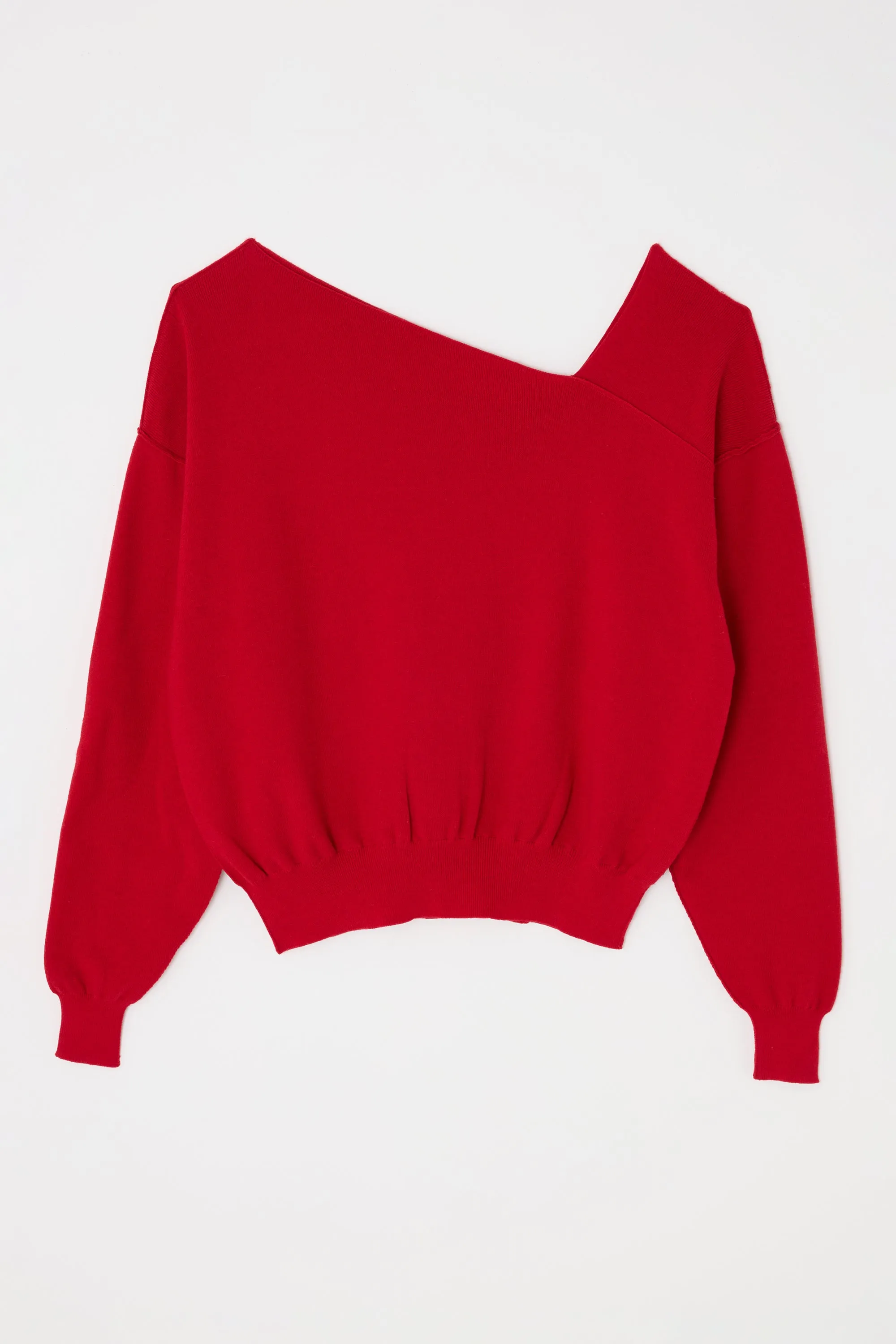 ASYMMETRY KNIT TOP sold by Moussy