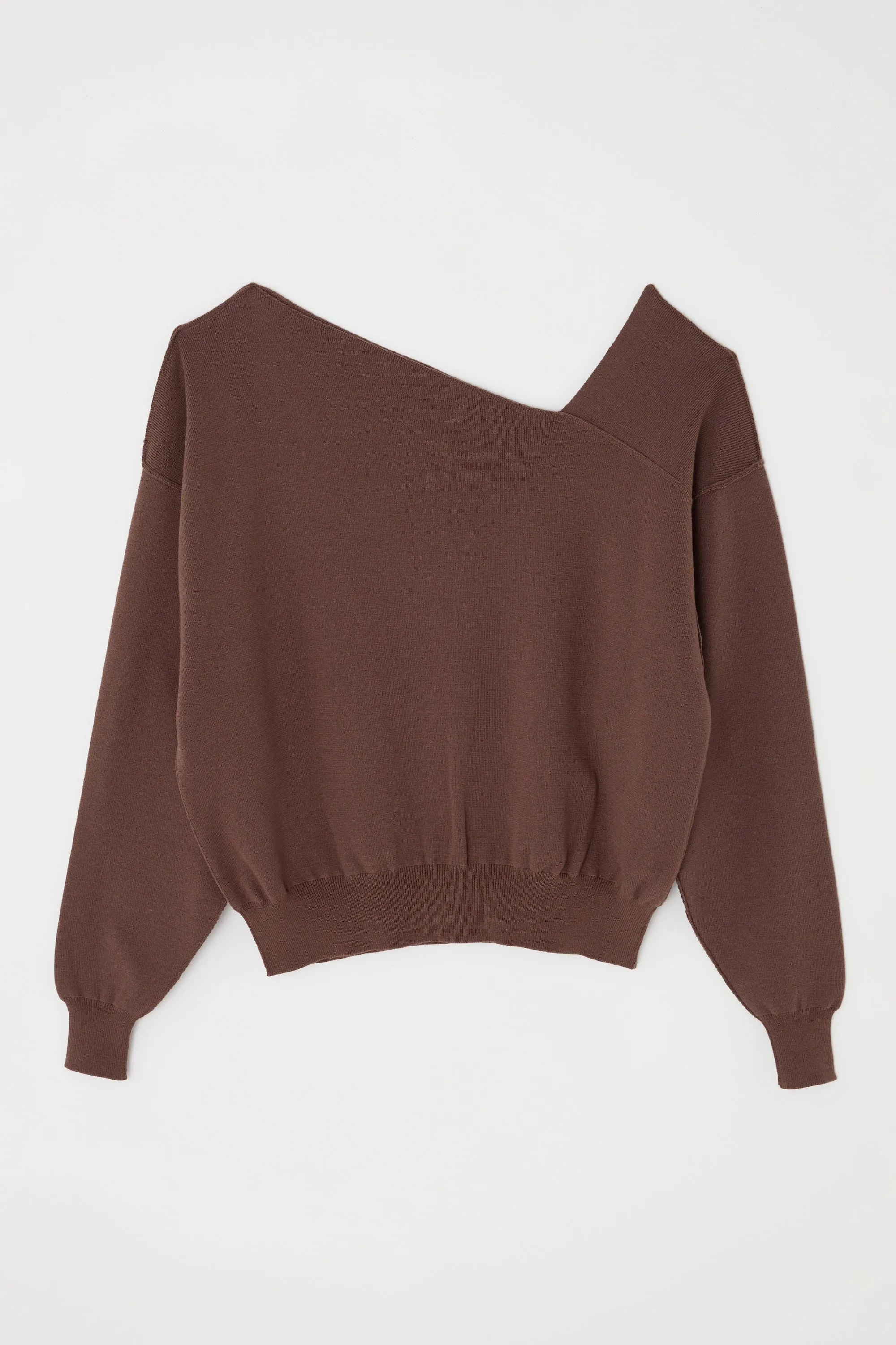 ASYMMETRY KNIT TOP sold by Moussy