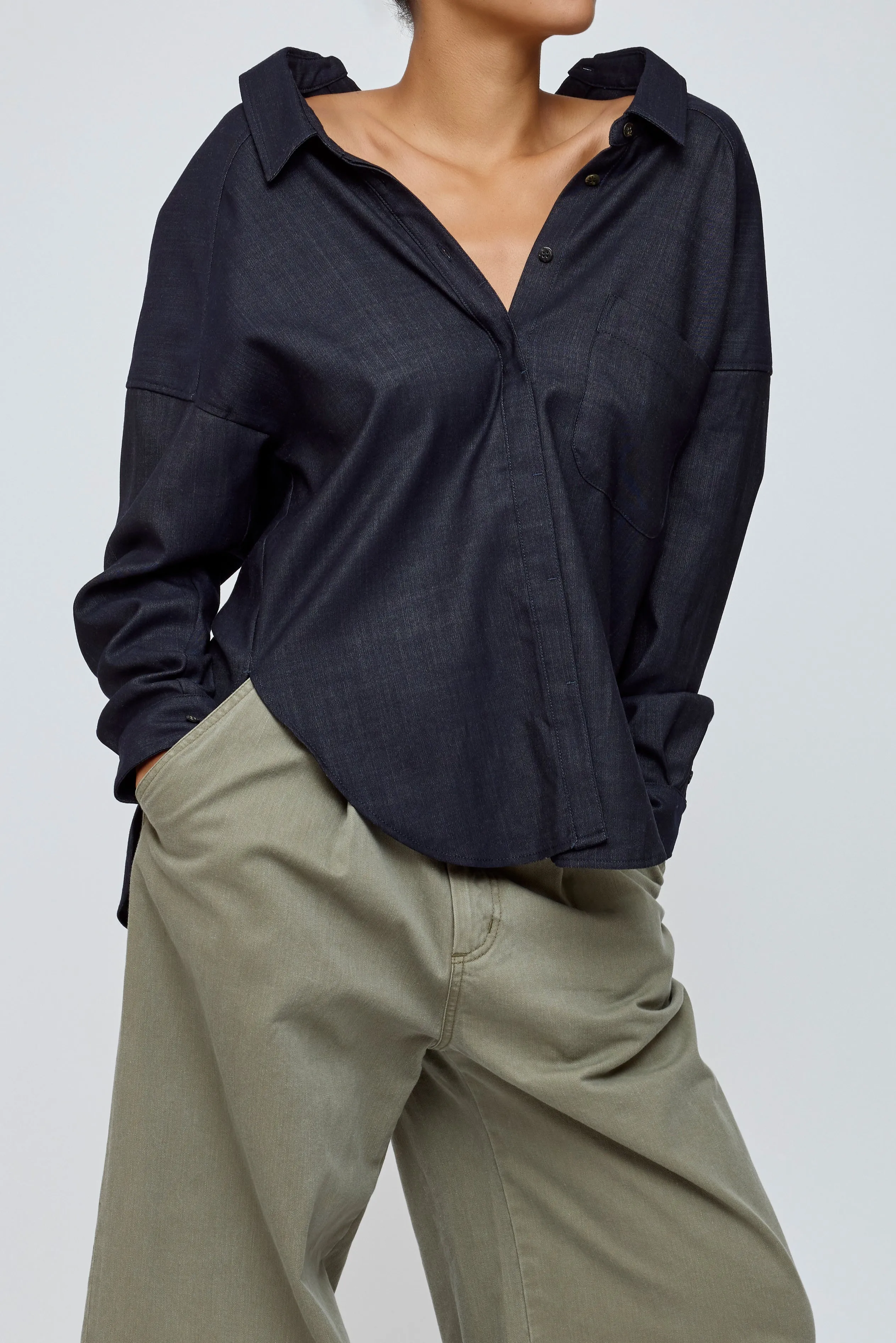 W OPEN OVER SHIRT sold by Moussy product image thumbnail 3
