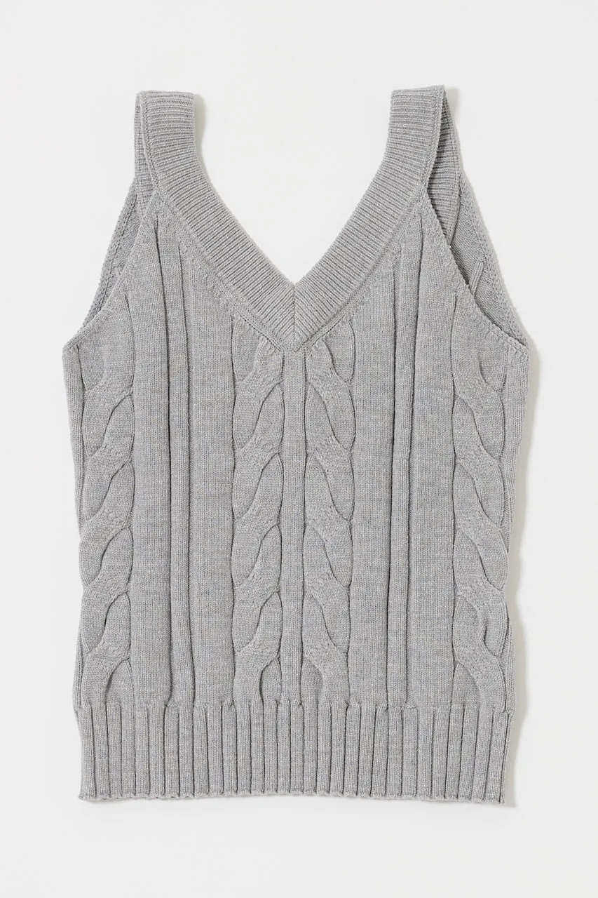 CABLE KNIT CAMISOLE sold by Moussy
