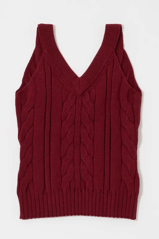 CABLE KNIT CAMISOLE sold by Moussy