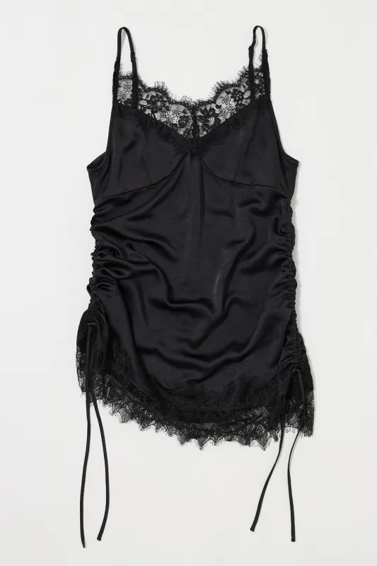 LACE TRIM CAMI DRESS sold by Moussy