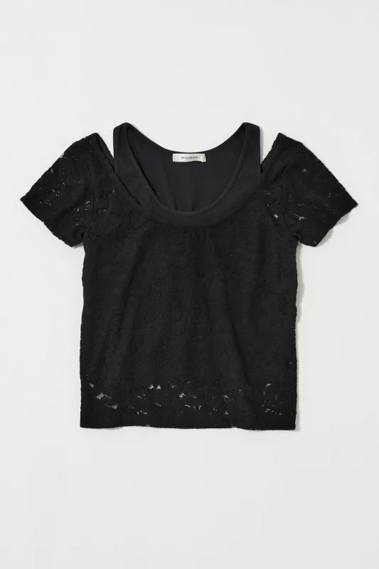 LAYERED LACE TOP sold by Moussy
