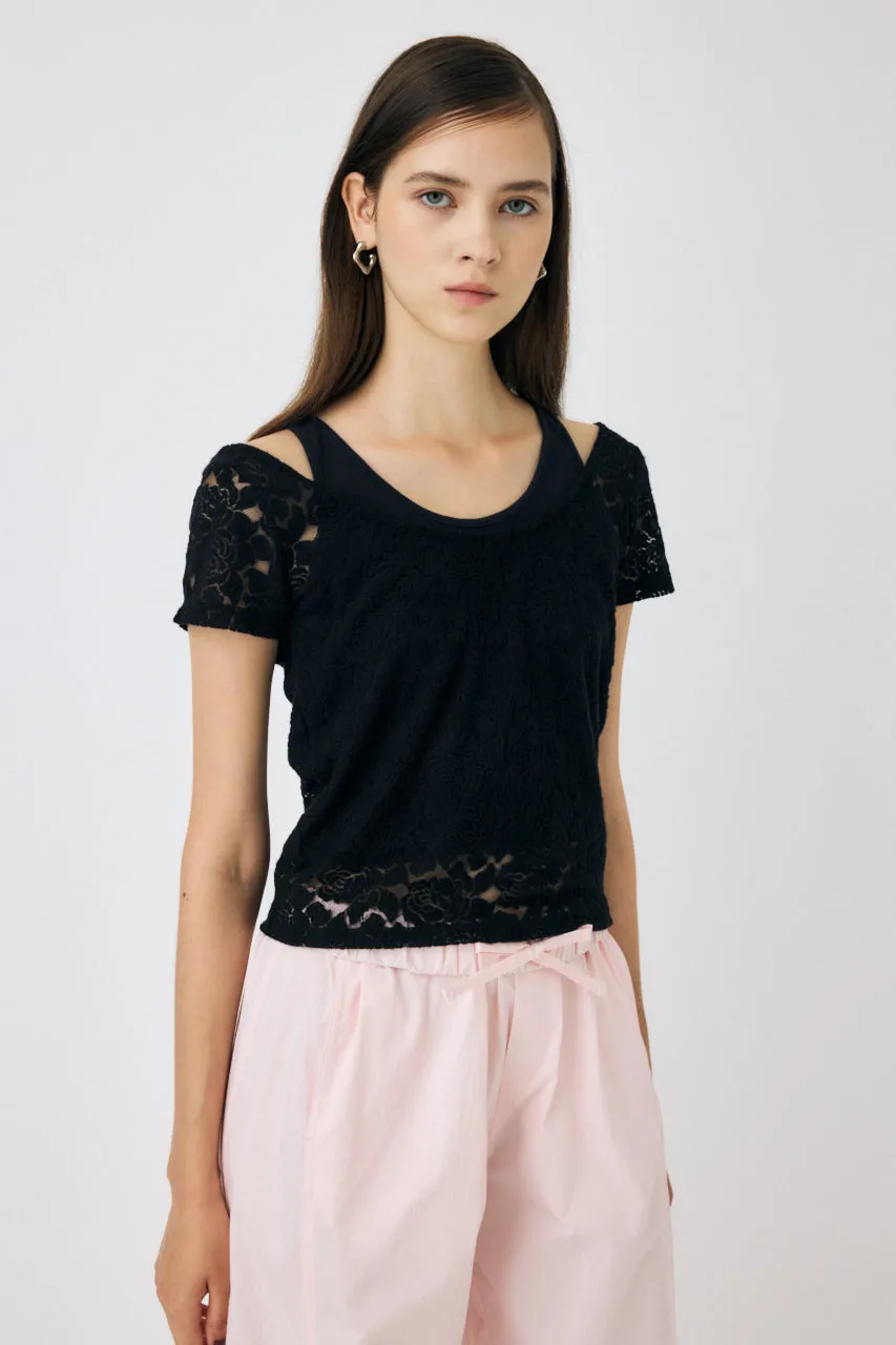 LAYERED LACE TOP sold by Moussy product image thumbnail 3
