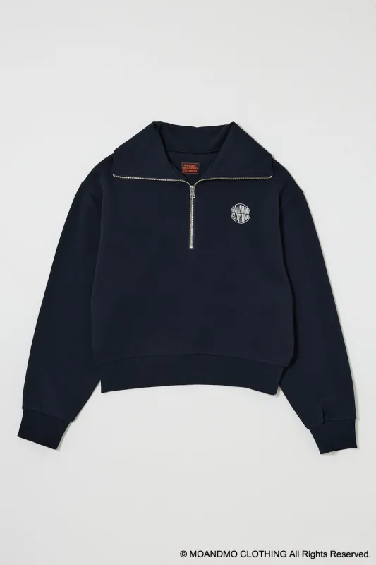MOANDMO ZIP UP SWEAT sold by Moussy