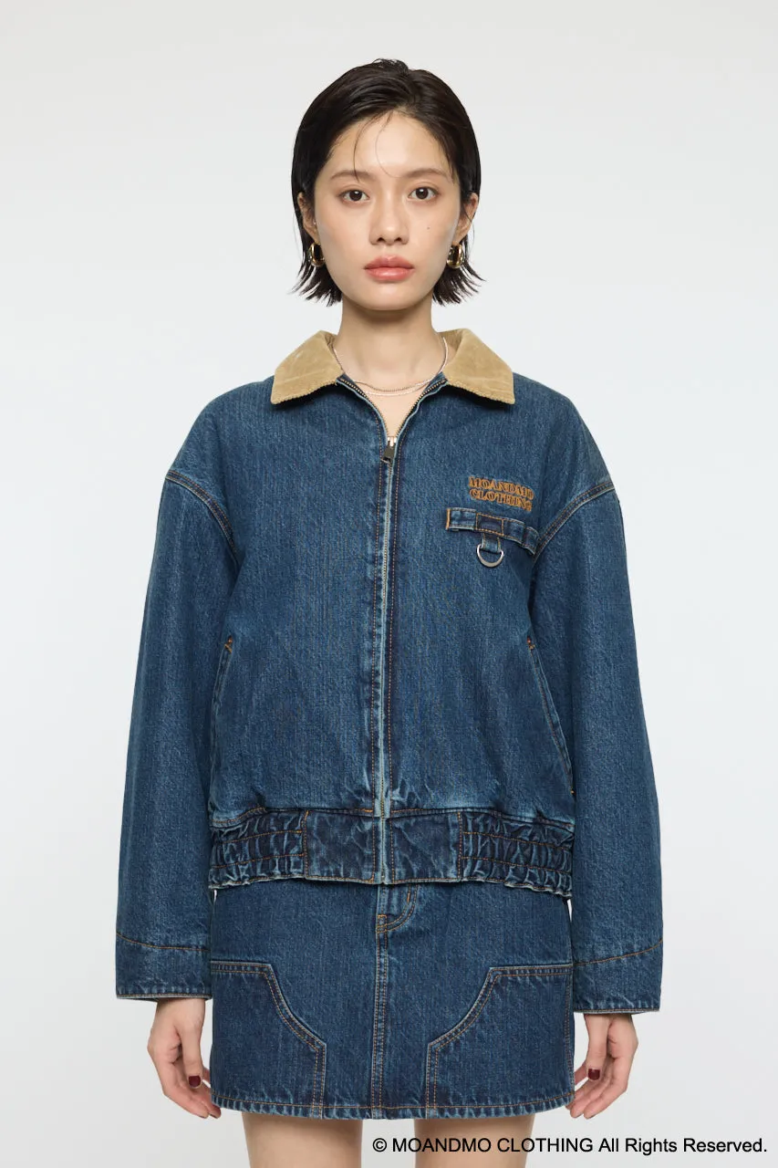 MOANDMO DENIM PADDED JACKET sold by Moussy product image thumbnail 2