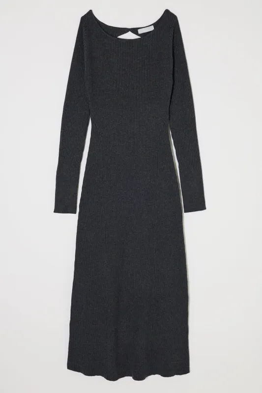 BACK OPEN LONG DRESS sold by Moussy