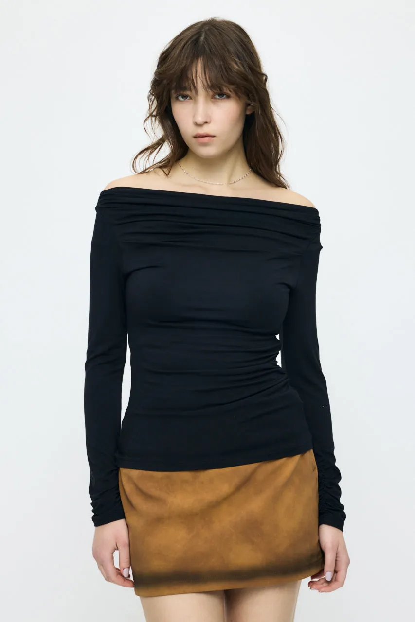 ASYMMETRY TWIST NECK TOP sold by Moussy product image thumbnail 2