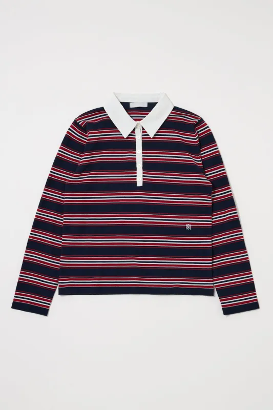 BORDER POLO KNIT TEE sold by Moussy