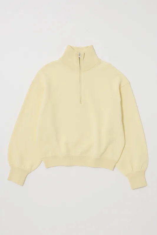 SWEAT LIKE HALF ZIP KNIT sold by Moussy