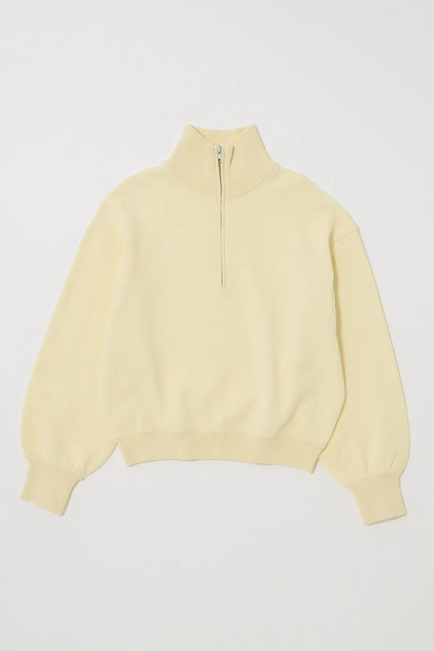 SWEAT LIKE HALF ZIP KNIT sold by Moussy
