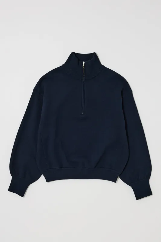 SWEAT LIKE HALF ZIP KNIT sold by Moussy