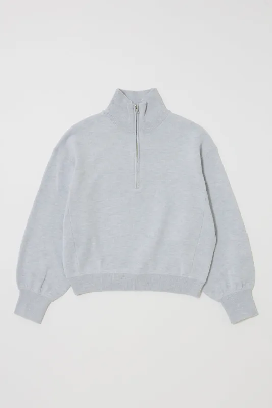 SWEAT LIKE HALF ZIP KNIT sold by Moussy