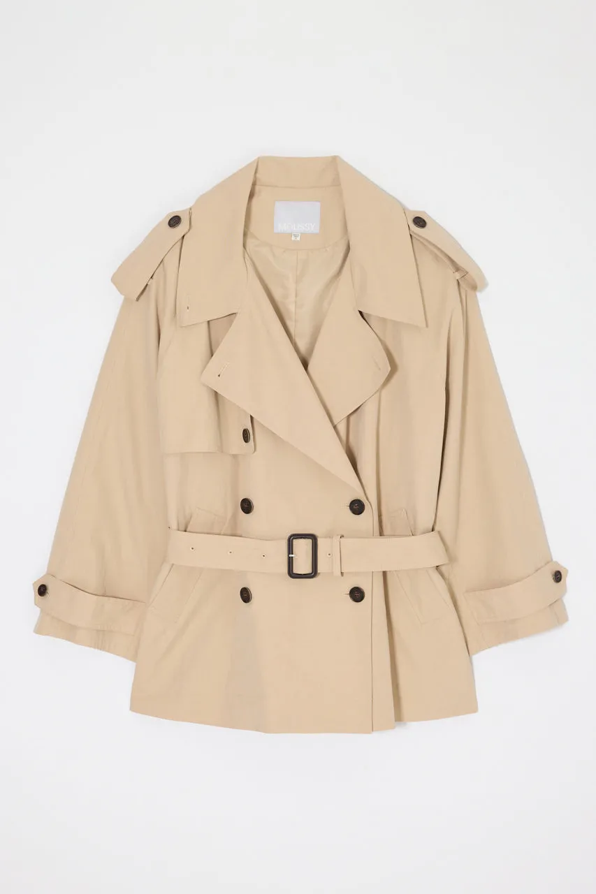 SHORT TRENCH COAT sold by Moussy