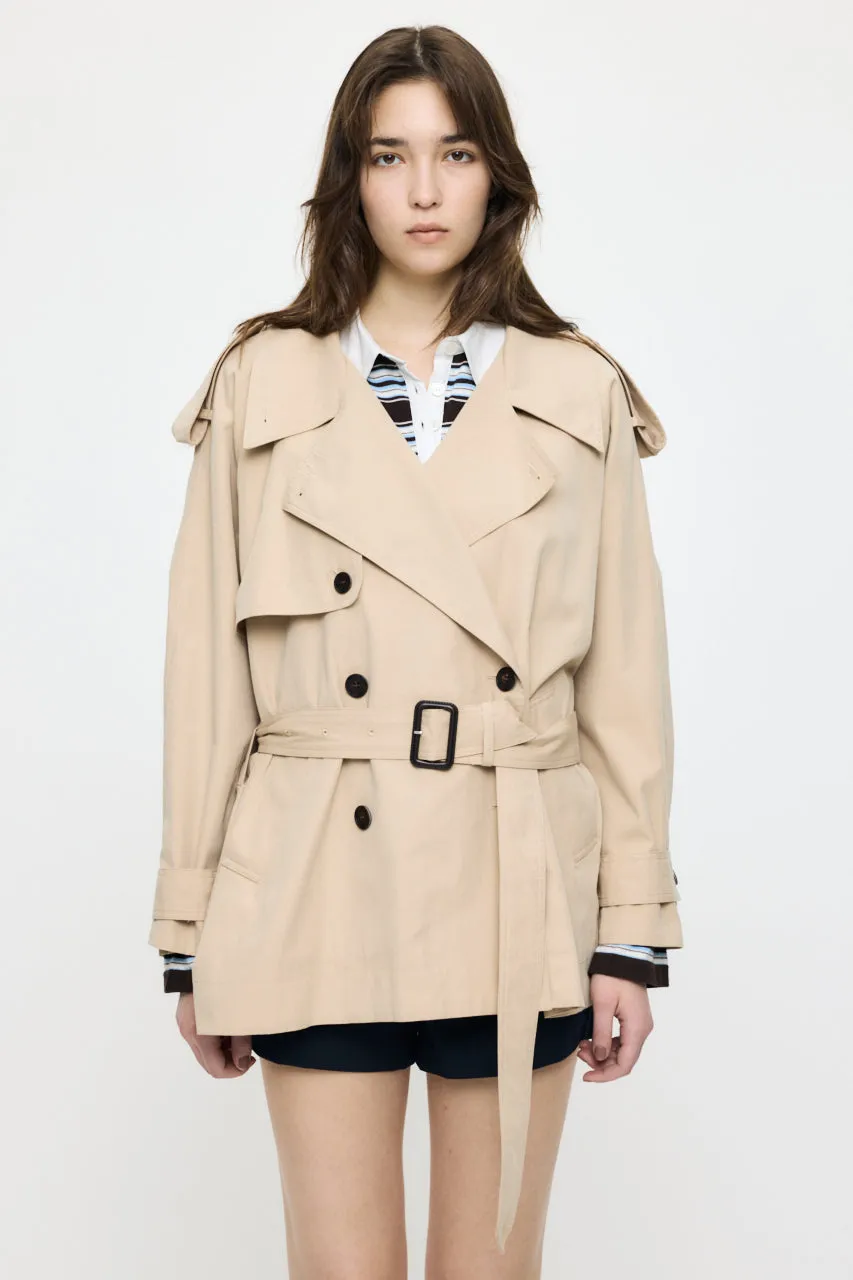 SHORT TRENCH COAT sold by Moussy product image thumbnail 2