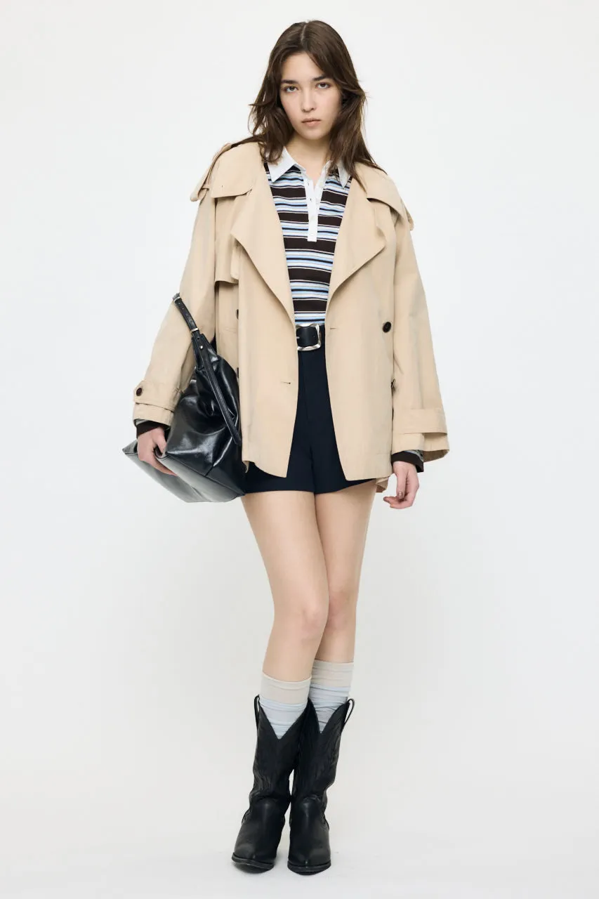 SHORT TRENCH COAT sold by Moussy product image thumbnail 5