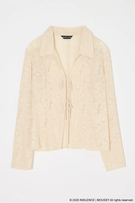 INSILENCE FRONT TIE SHIRT sold by Moussy