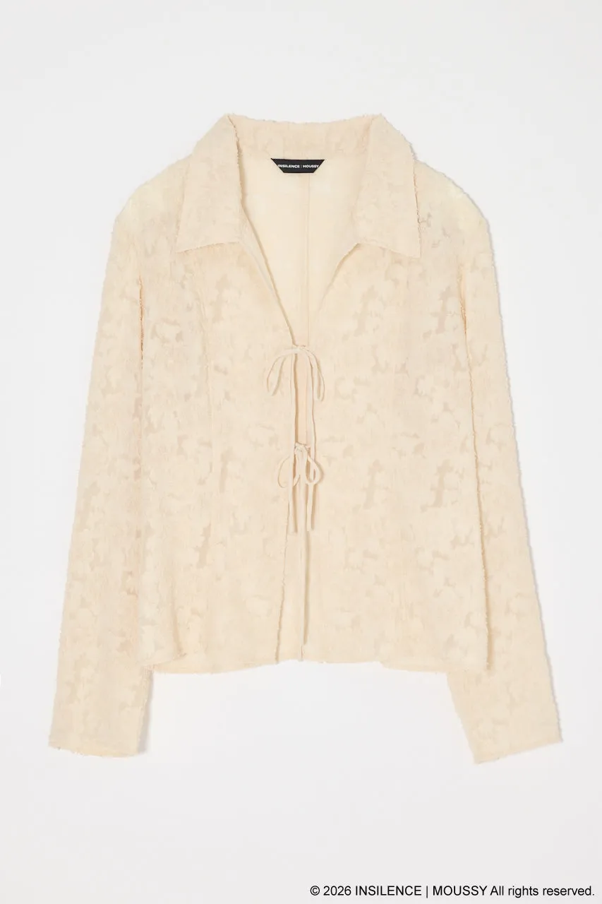 INSILENCE FRONT TIE SHIRT sold by Moussy