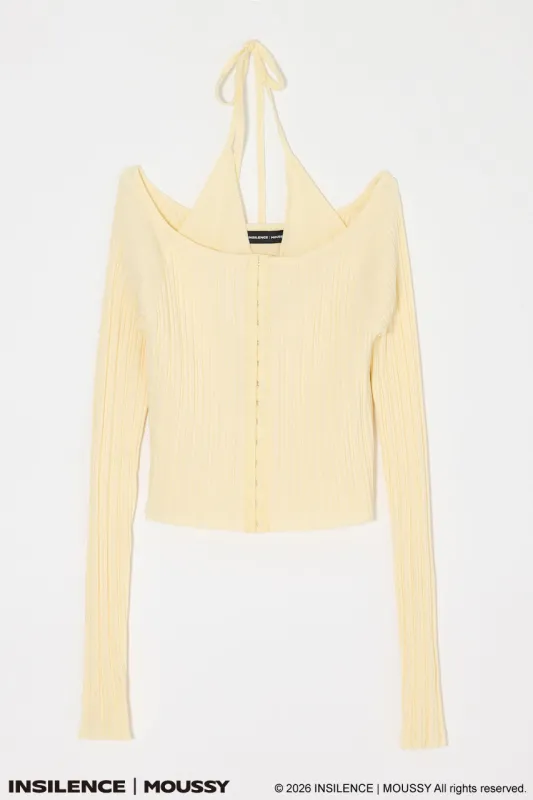 INSILENCE OFF SHOULDER KNIT made by Moussy