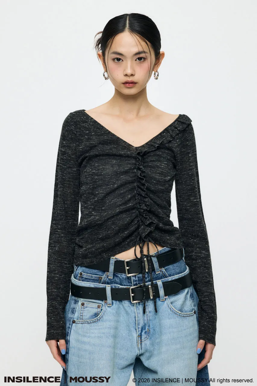 INSILENCE GATHER KNIT TOP sold by Moussy product image thumbnail 2