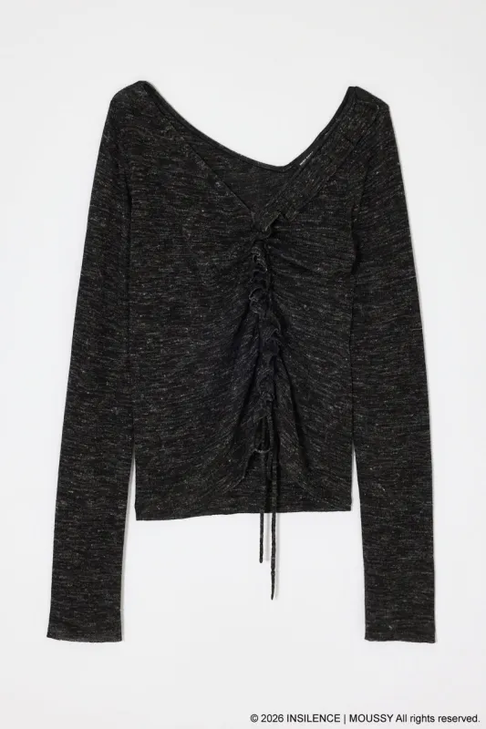INSILENCE GATHER KNIT TOP made by Moussy