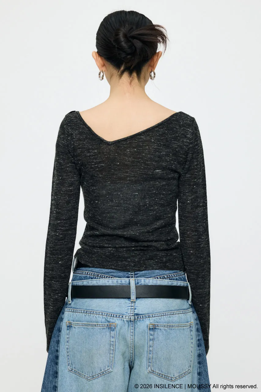 INSILENCE GATHER KNIT TOP sold by Moussy product image thumbnail 3