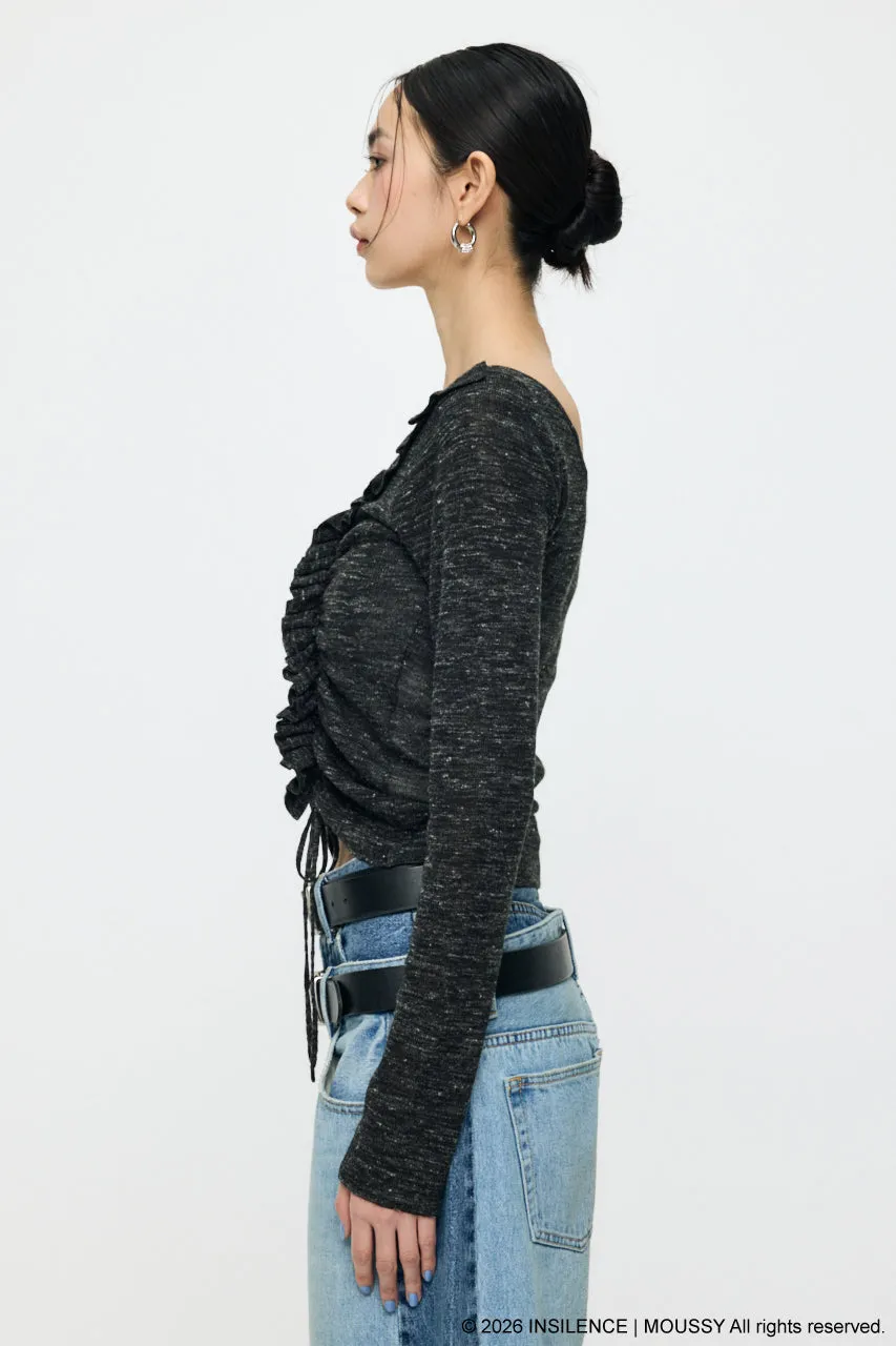 INSILENCE GATHER KNIT TOP sold by Moussy product image thumbnail 4