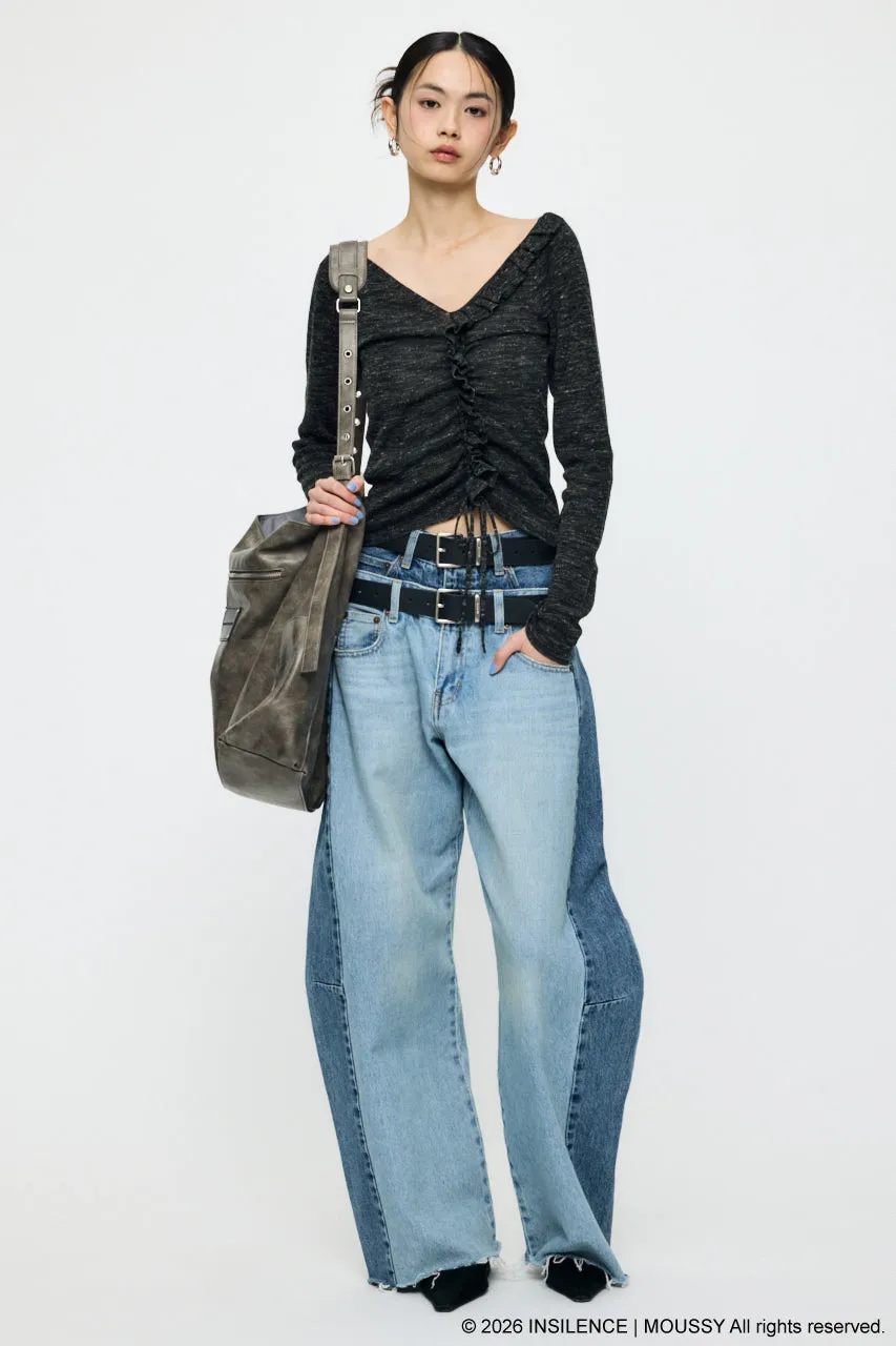 INSILENCE GATHER KNIT TOP sold by Moussy product image thumbnail 5