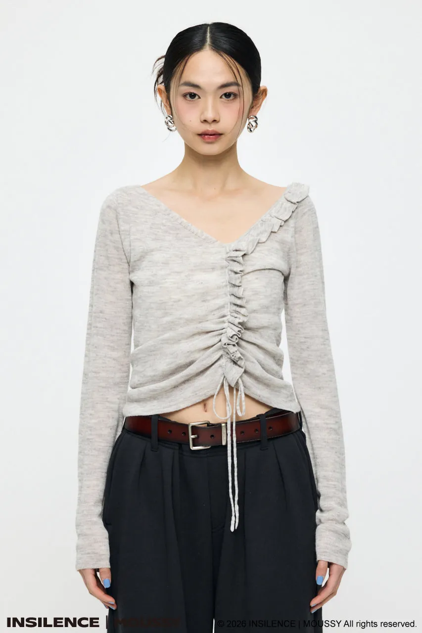 INSILENCE GATHER KNIT TOP sold by Moussy product image thumbnail 2
