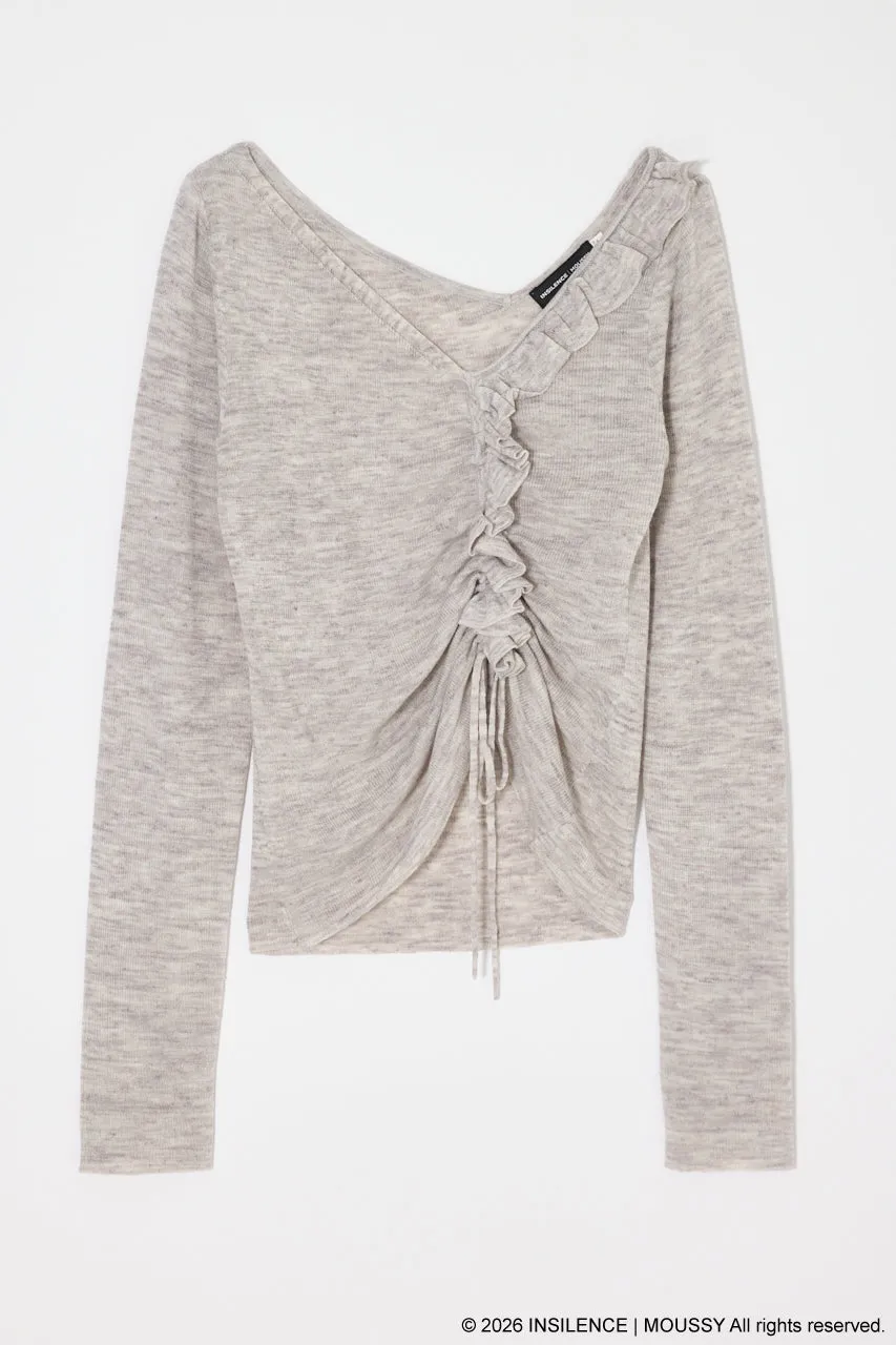INSILENCE GATHER KNIT TOP sold by Moussy
