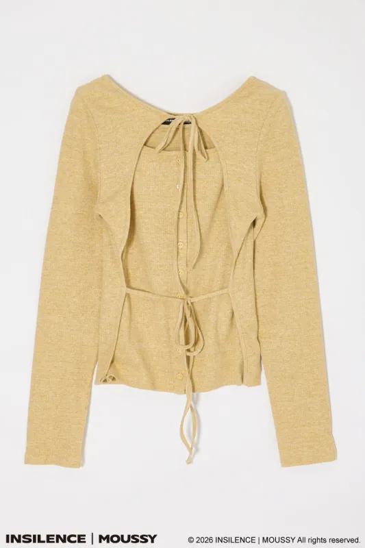 INSILENCE LAYER CUT TOPS made by Moussy