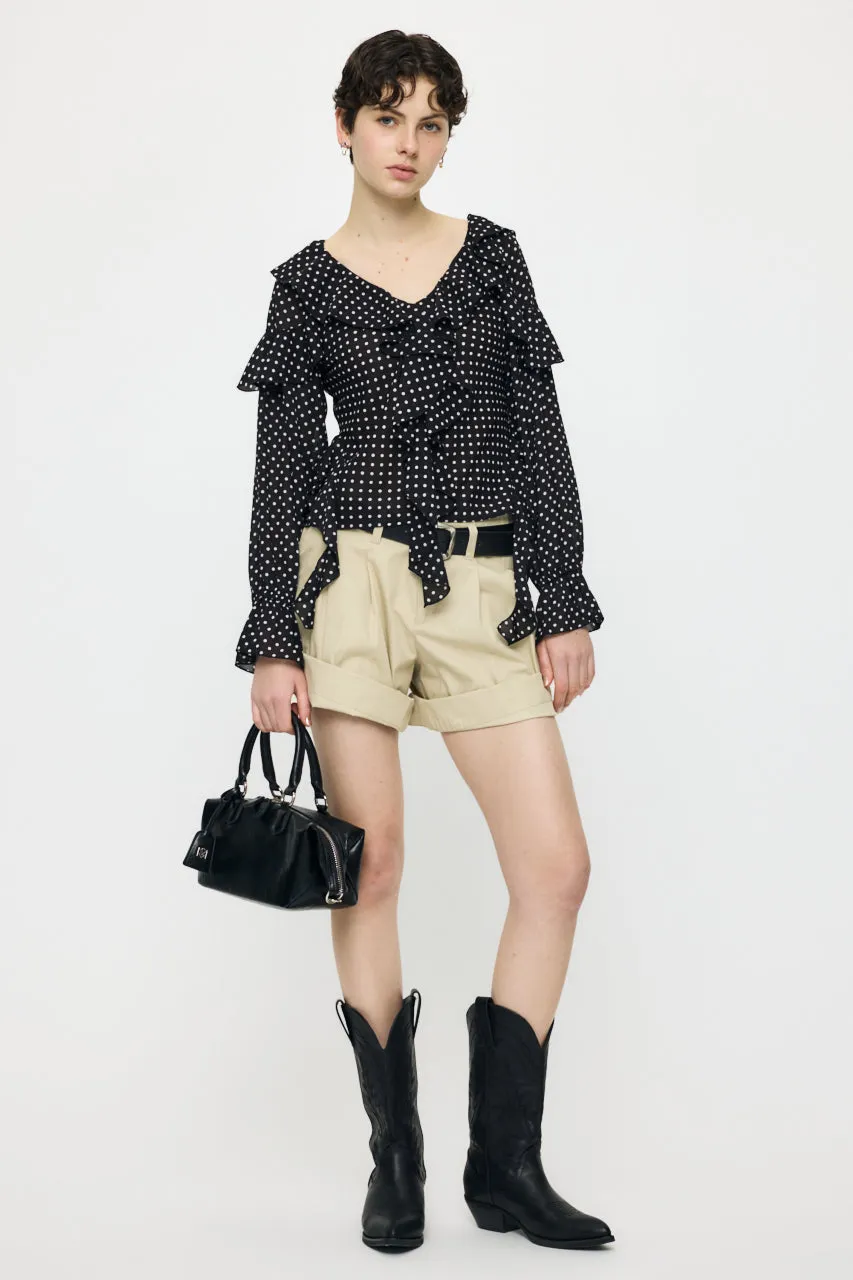 CHIFFON RUFFLE BLOUSE sold by Moussy product image thumbnail 3