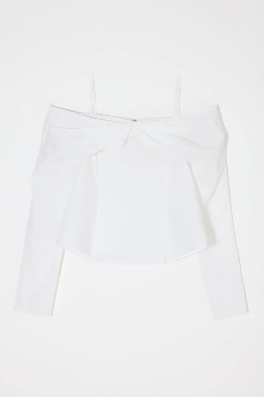 RIBBON OFF SHOULDER BLOUSE sold by Moussy