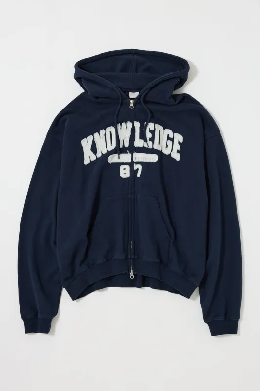COLLEGIATE ZIP HOODIE made by Moussy