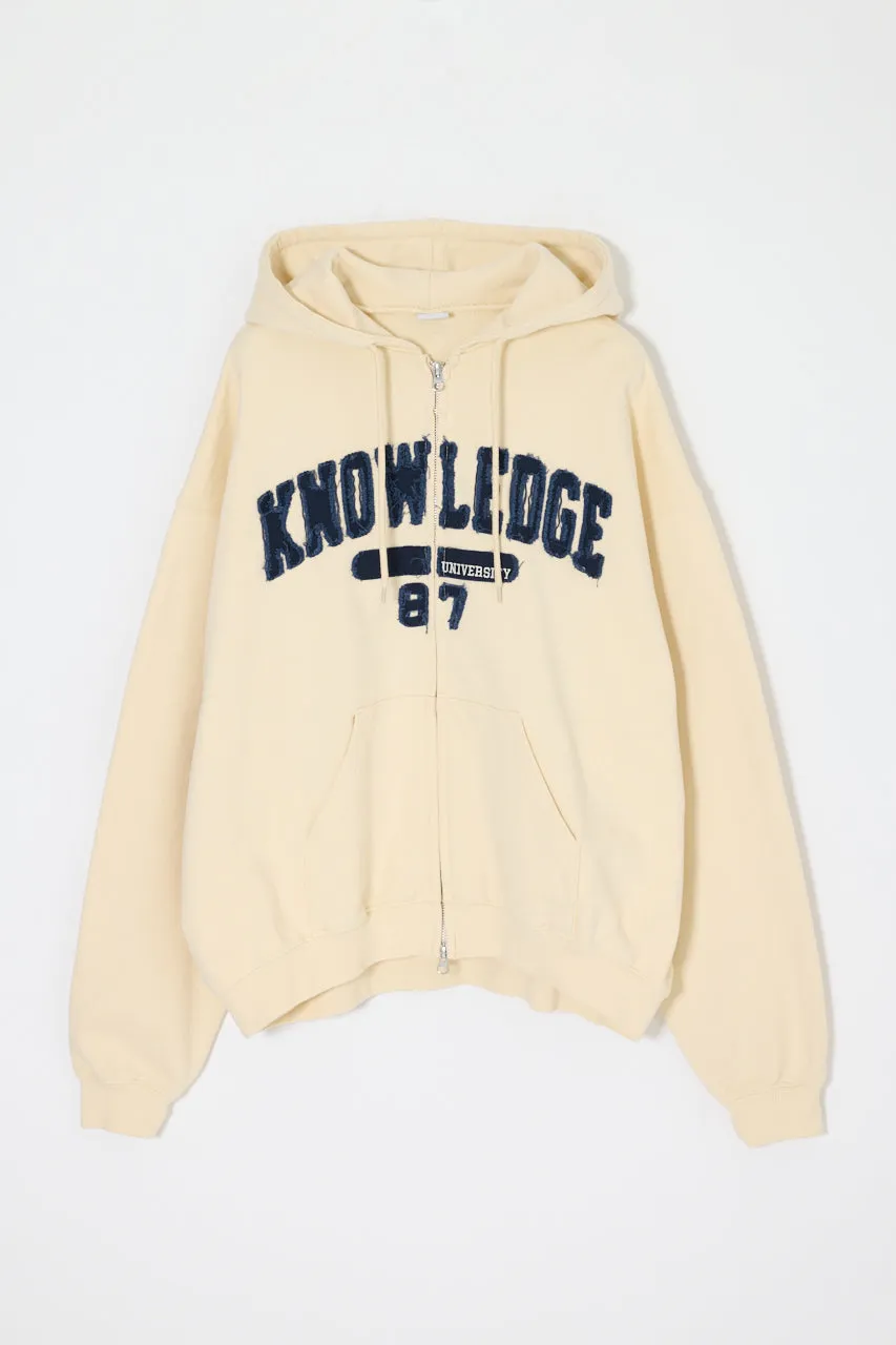 COLLEGIATE ZIP HOODIE sold by Moussy